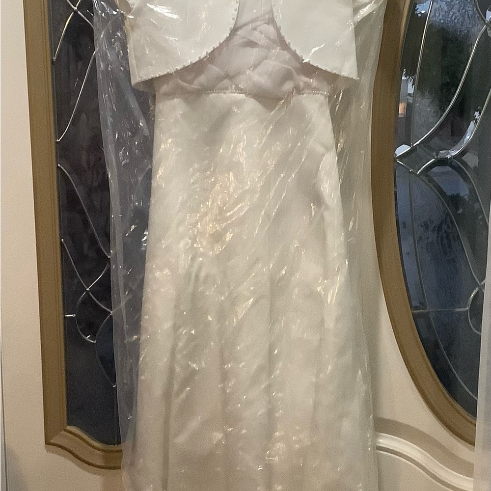 White dress / used once/ bought from Tip Top JuSA